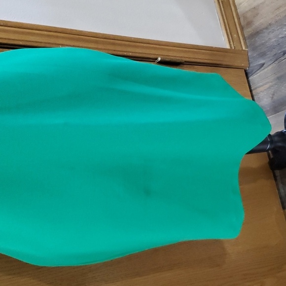 Cece nwt emerald green ruffle cap classic lines dress nwt - Picture 4 of 8